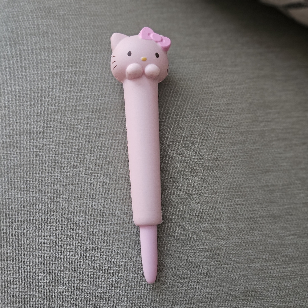 Hello Kitty Pink Pen Squishy Black Ink Sanrio